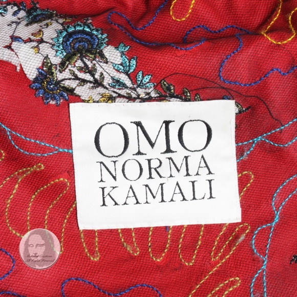 OMO Norma Kamali Bag Giant Feedbag Crossbody Extra Large Suede Embroidery Rare - Picture 12 of 15